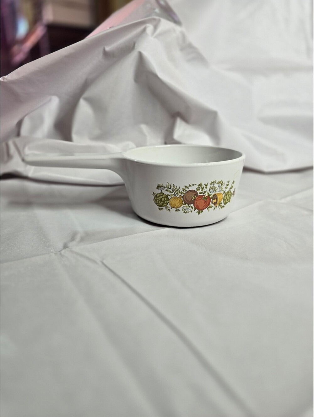Vintage CorningWare Spice O' Life RangeToppers 1-Qt Saucepan N-1-B Stovetop